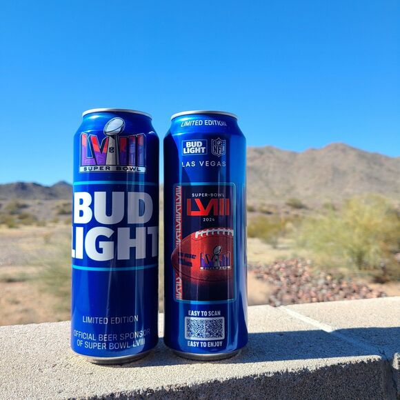 Rare 24oz Las Vegas Super Bowl LVIII 2024 Top Sealed bottom Opened Lot of 2 - Picture 1 of 3